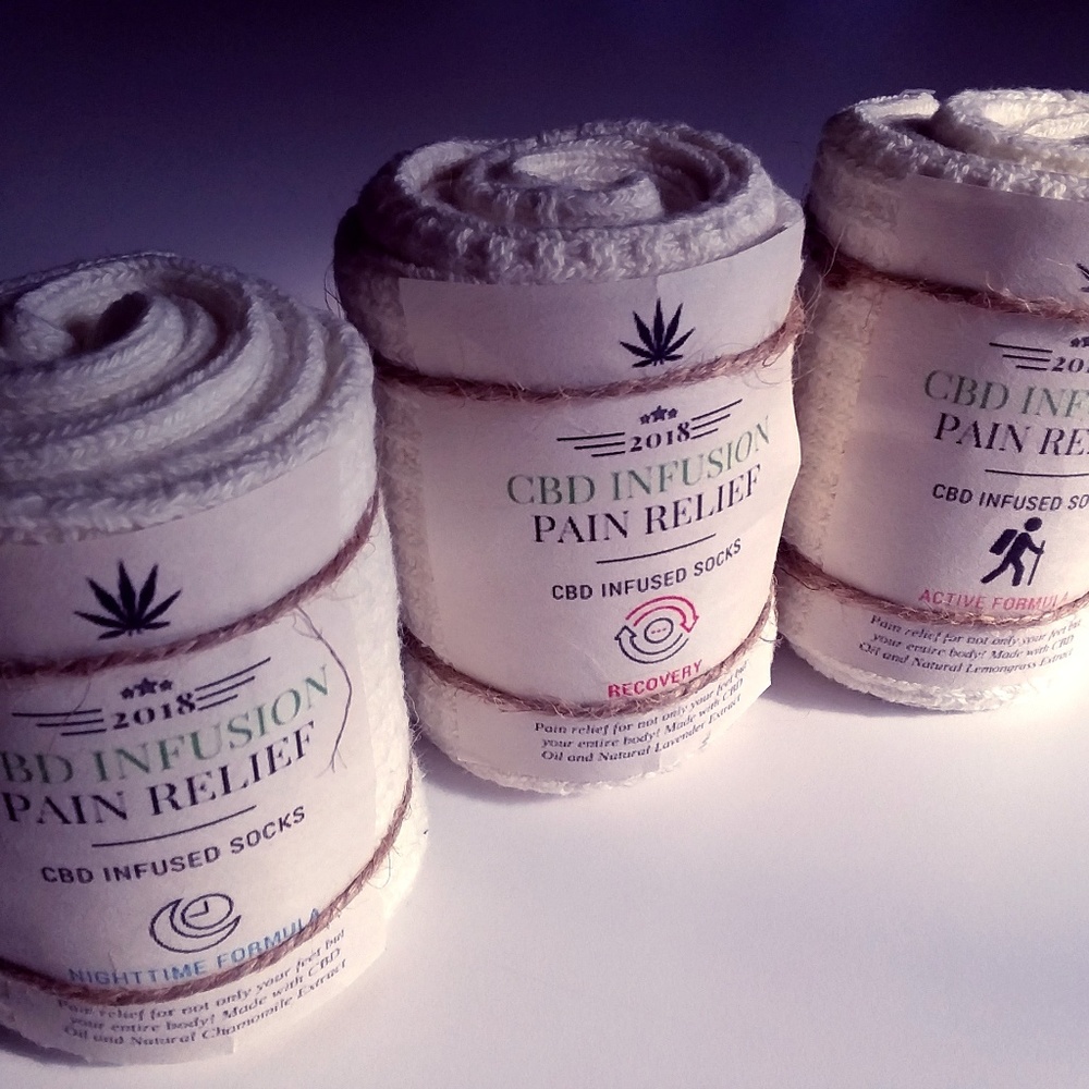 Healing Socks! Pain Relief RECOVERY Hemp Infused